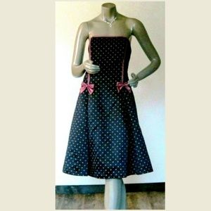 Jessica McClintock Dress Womens Black/Pink L 11/12